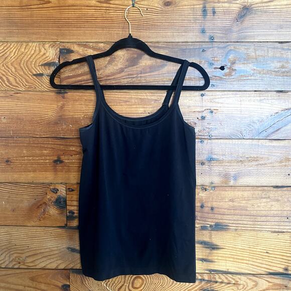 E by Eloise Black Spaghetti Strap Tank size Medium - Picture 1 of 4